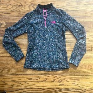 The North Face Quarter Zip Multicolor Fleece Pullover